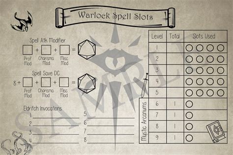 dnd 5e warlock spell slots|The Warlock .